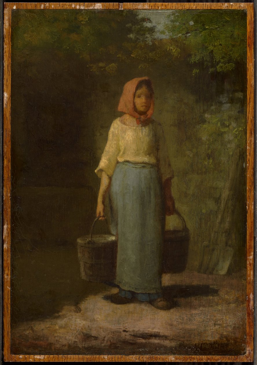 Bäuerin kehrt vom Brunnen zurück autorstwa Jean-Francois Millet