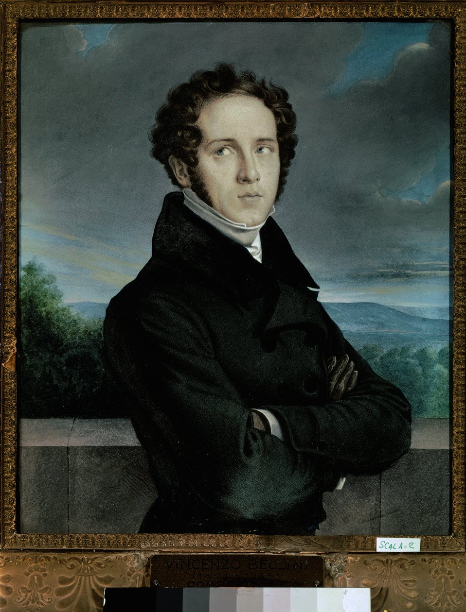 Portret Belliniego Vincenzo, pierwsza połowa XIX wieku (olej na płótnie) autorstwa Jean-Francois Millet