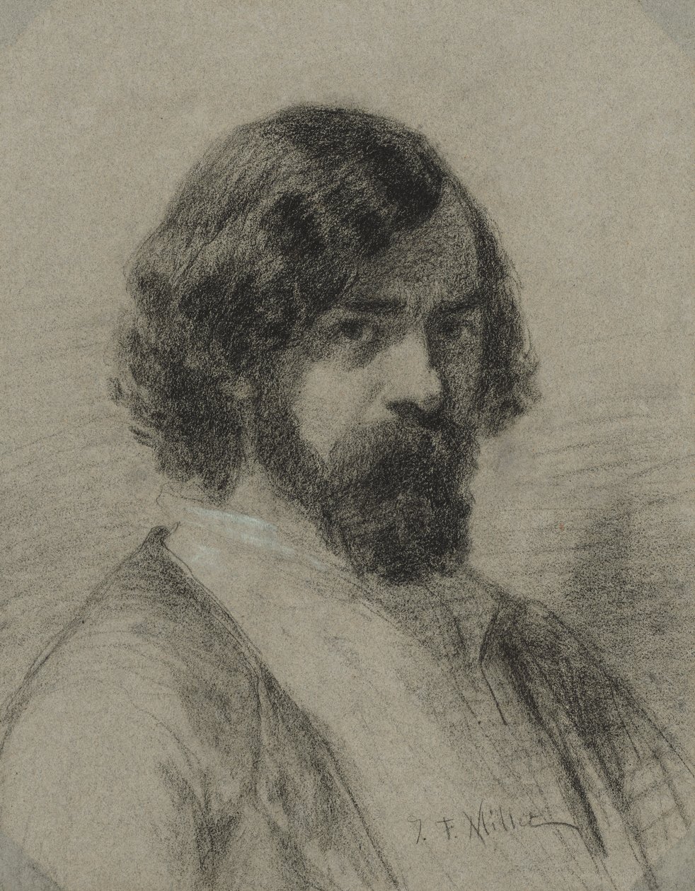 Portret Narcyza Virgil Diaz de la Peña autorstwa Jean-Francois Millet