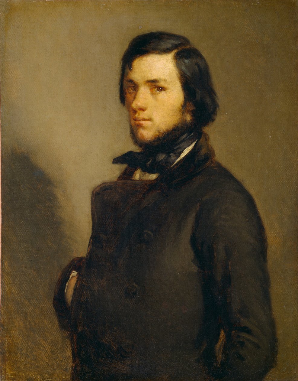 Portret mężczyzny autorstwa Jean-Francois Millet