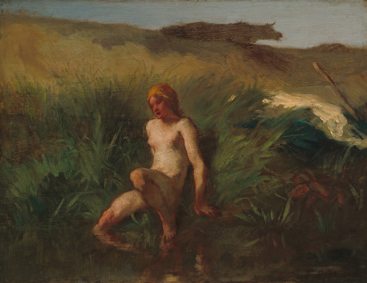 Kąpiący się autorstwa Jean-Francois Millet