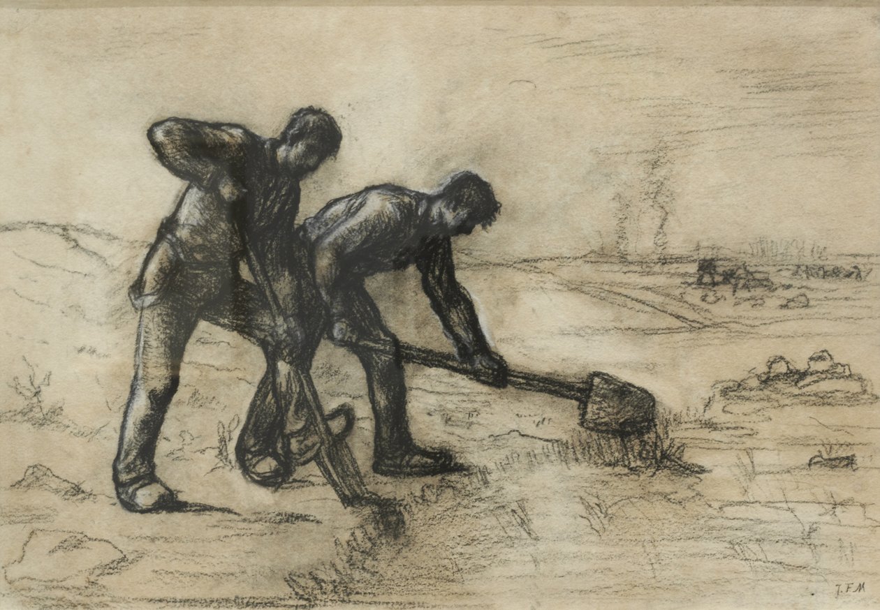 Die Gräber autorstwa Jean-Francois Millet
