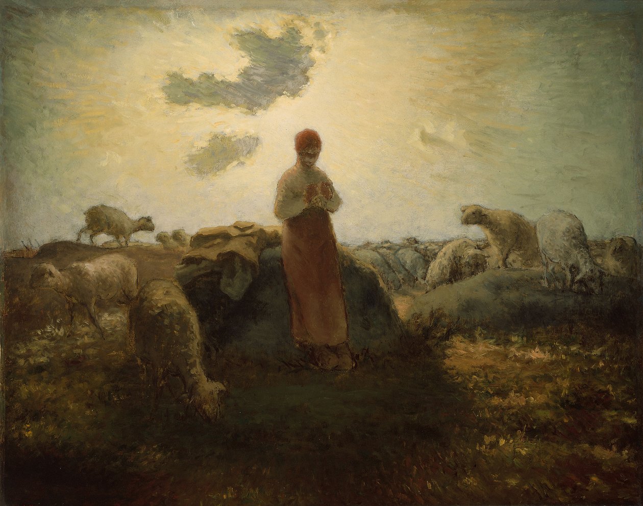Opiekun stada autorstwa Jean-Francois Millet