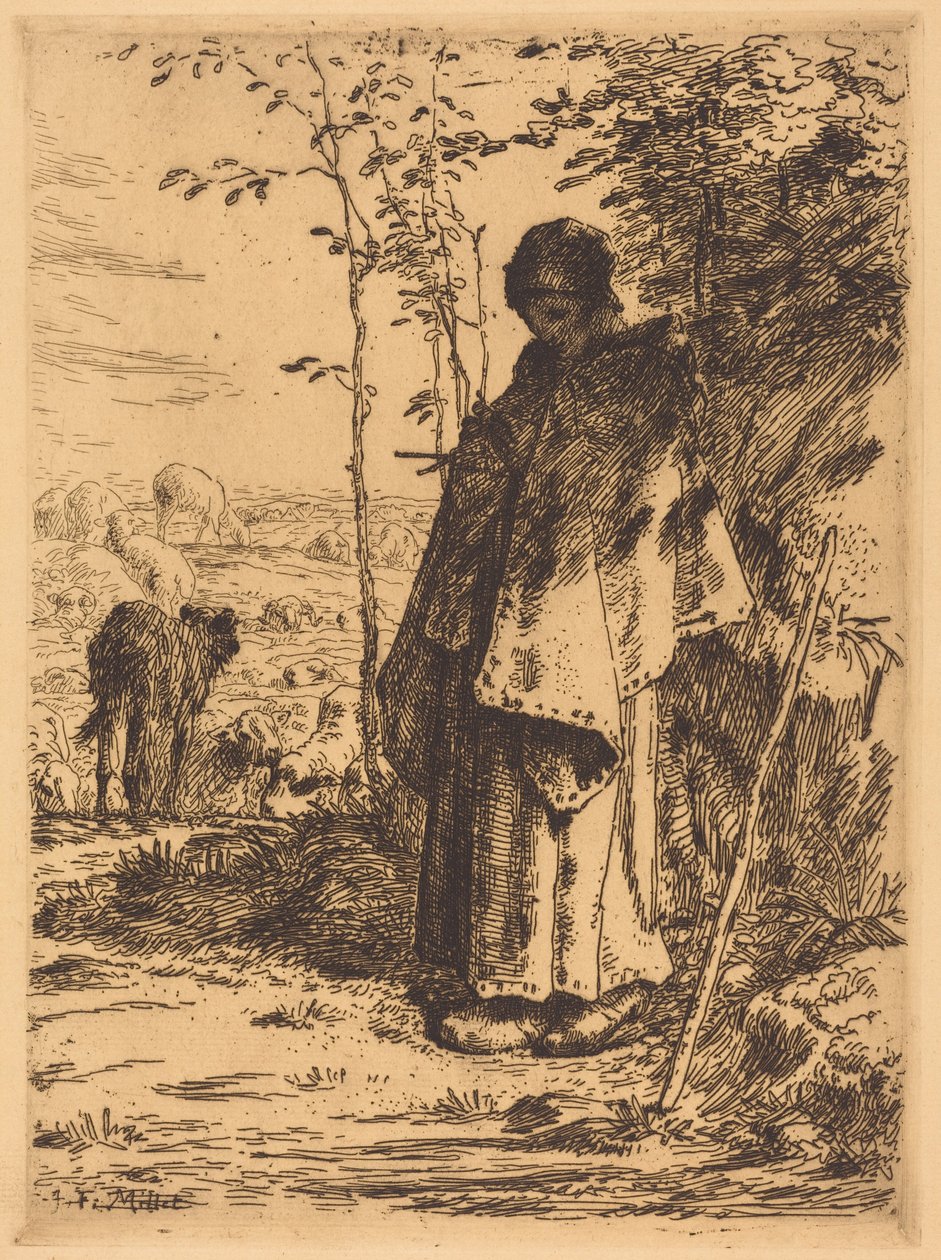 Die große Schäferin autorstwa Jean-Francois Millet
