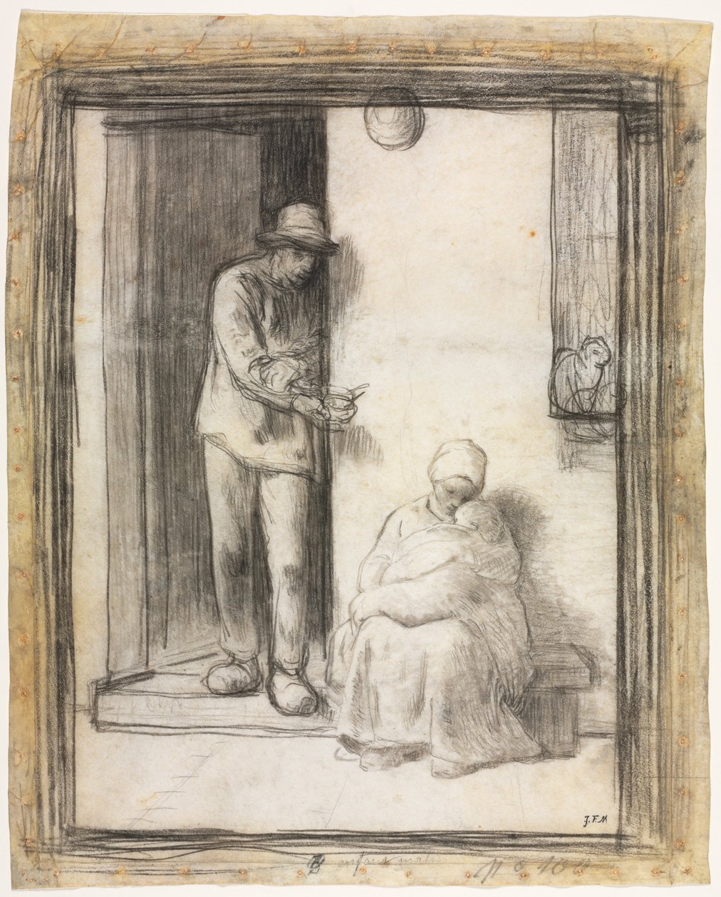 Chore dziecko autorstwa Jean-Francois Millet