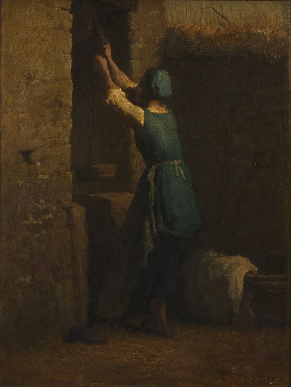 Kobieta przy studni autorstwa Jean-Francois Millet