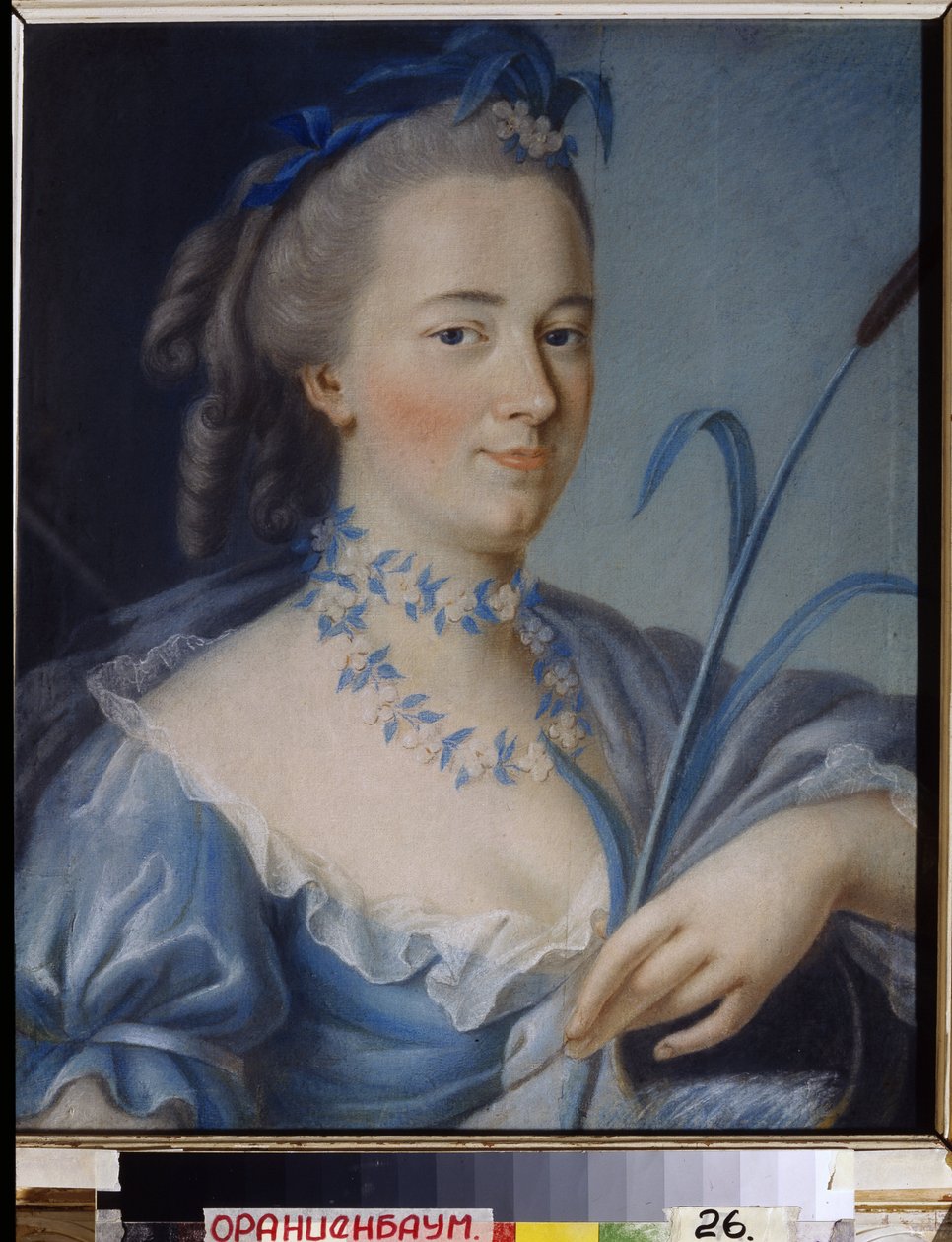 Woda. Portret hrabiny Praskovia Aleksandrowna Bruce (z domu Rumiantsev autorstwa Jean Francois Samsois