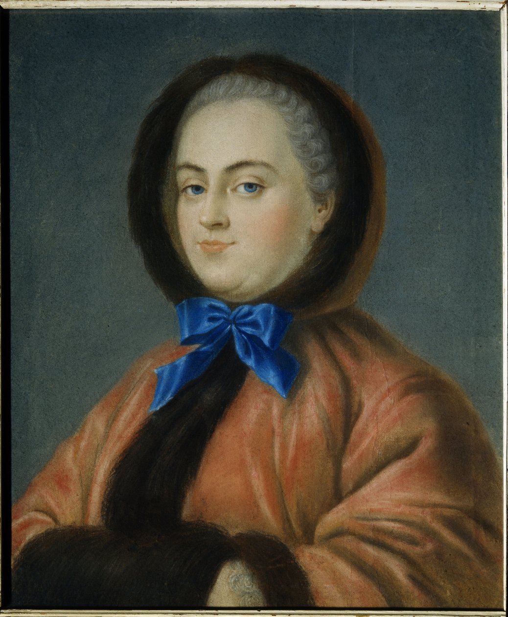 Zima. Portret księżniczki Darii Aleksiejewny Golicyny (1724-1798). (Zima. portret księżnej Darii Aleksiejewny Golicyny). Praca Jean Francois Samsois (aktywna połowa XVIII w.), pastel na tekturze autorstwa Jean Francois Samsois
