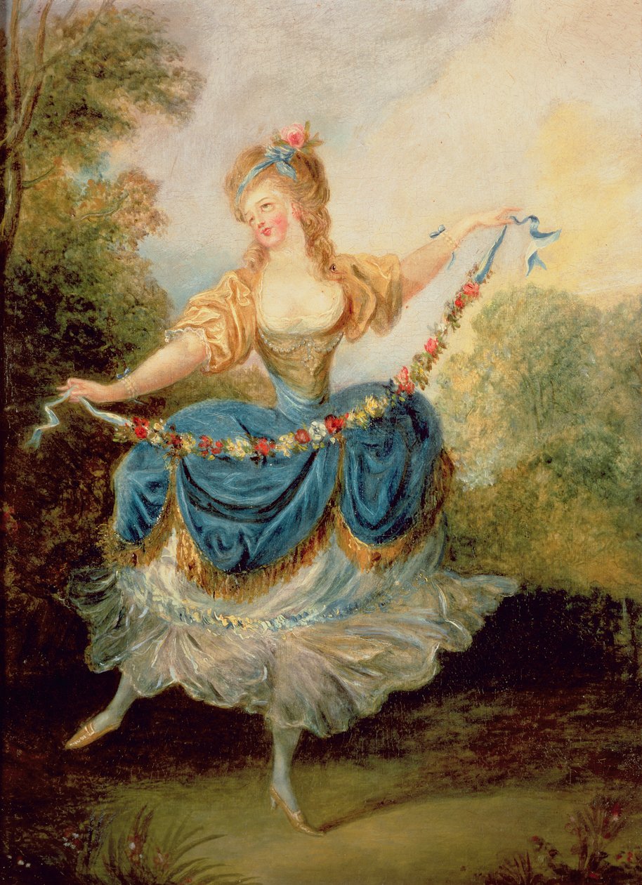 Tancerka z Girlandą autorstwa Jean Frederic Schall