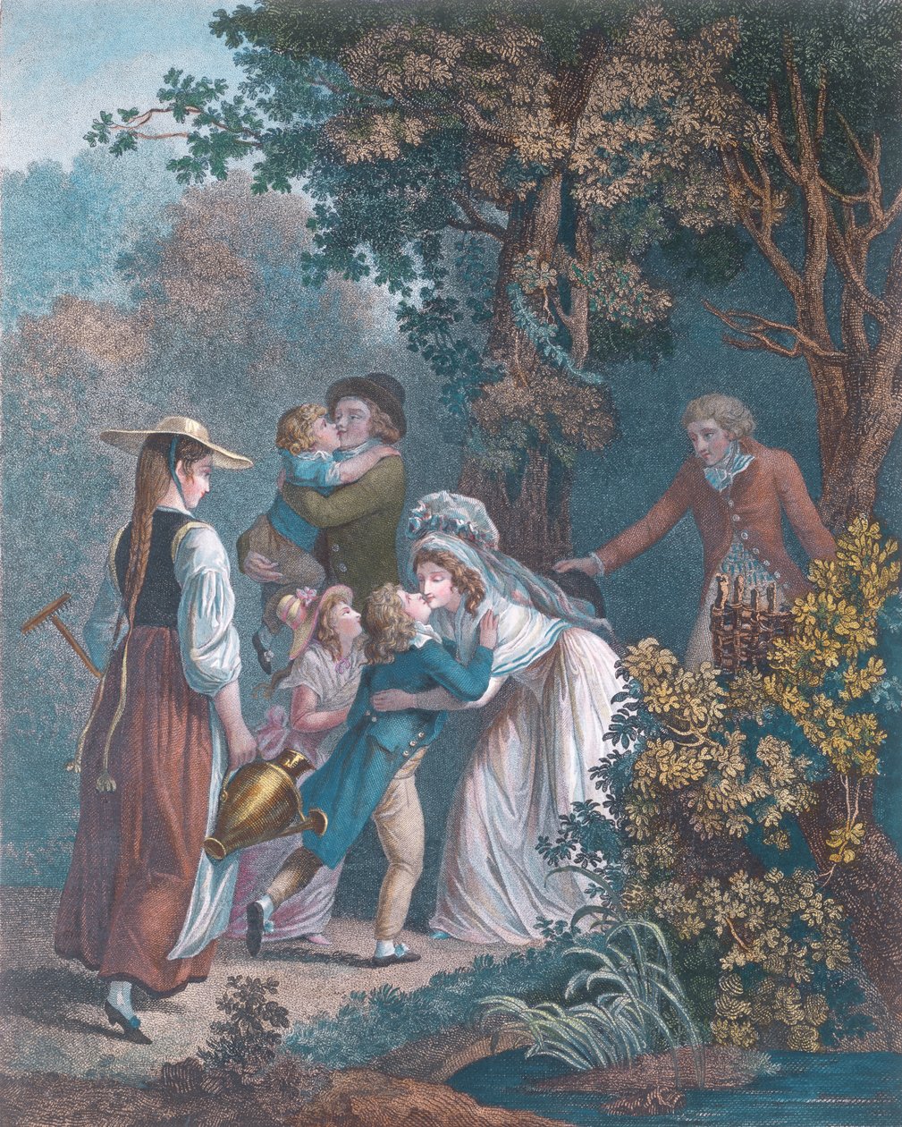Elizjum, rytowane przez Augustina Le Grand autorstwa Jean Frederic Schall