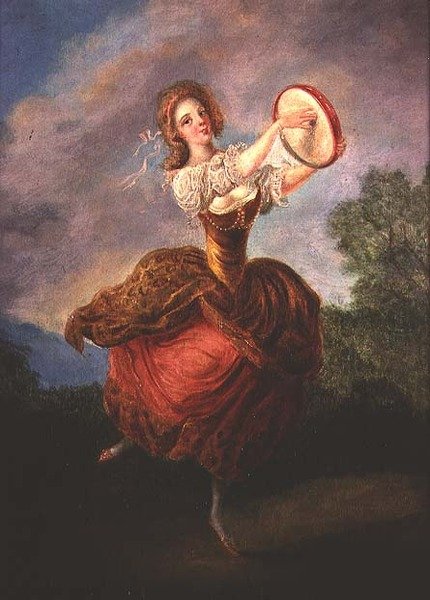 Tancerka z tamburynem autorstwa Jean Frederic Schall