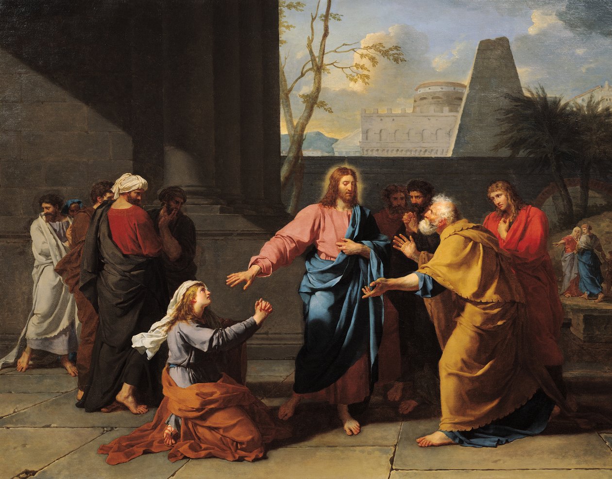 Chrystus i kobieta kananejska, 1783-84 autorstwa Jean-Germain Drouais