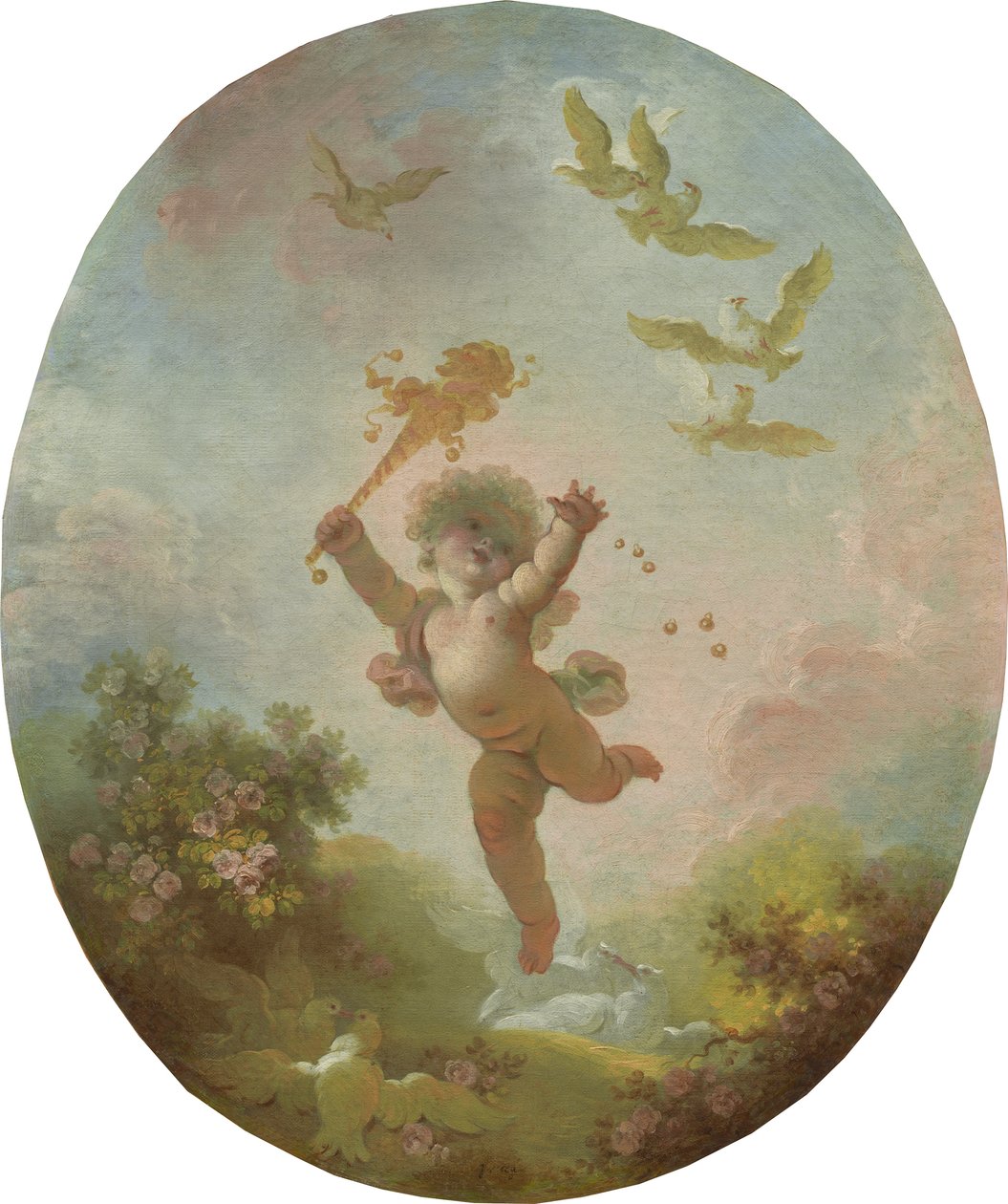 Miłość jako szaleństwo, ok. 1773-76 autorstwa Jean Honore Fragonard