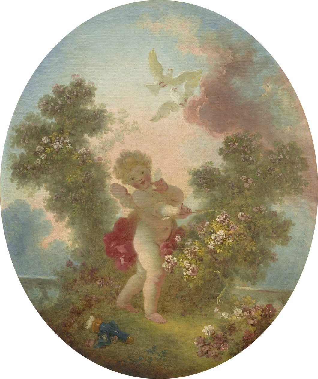 Love the Sentinel, ok.1773-76 autorstwa Jean Honore Fragonard
