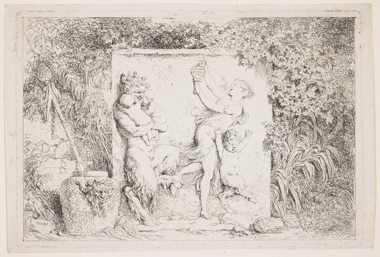 Taniec Satyrów, 1763 autorstwa Jean Honore Fragonard