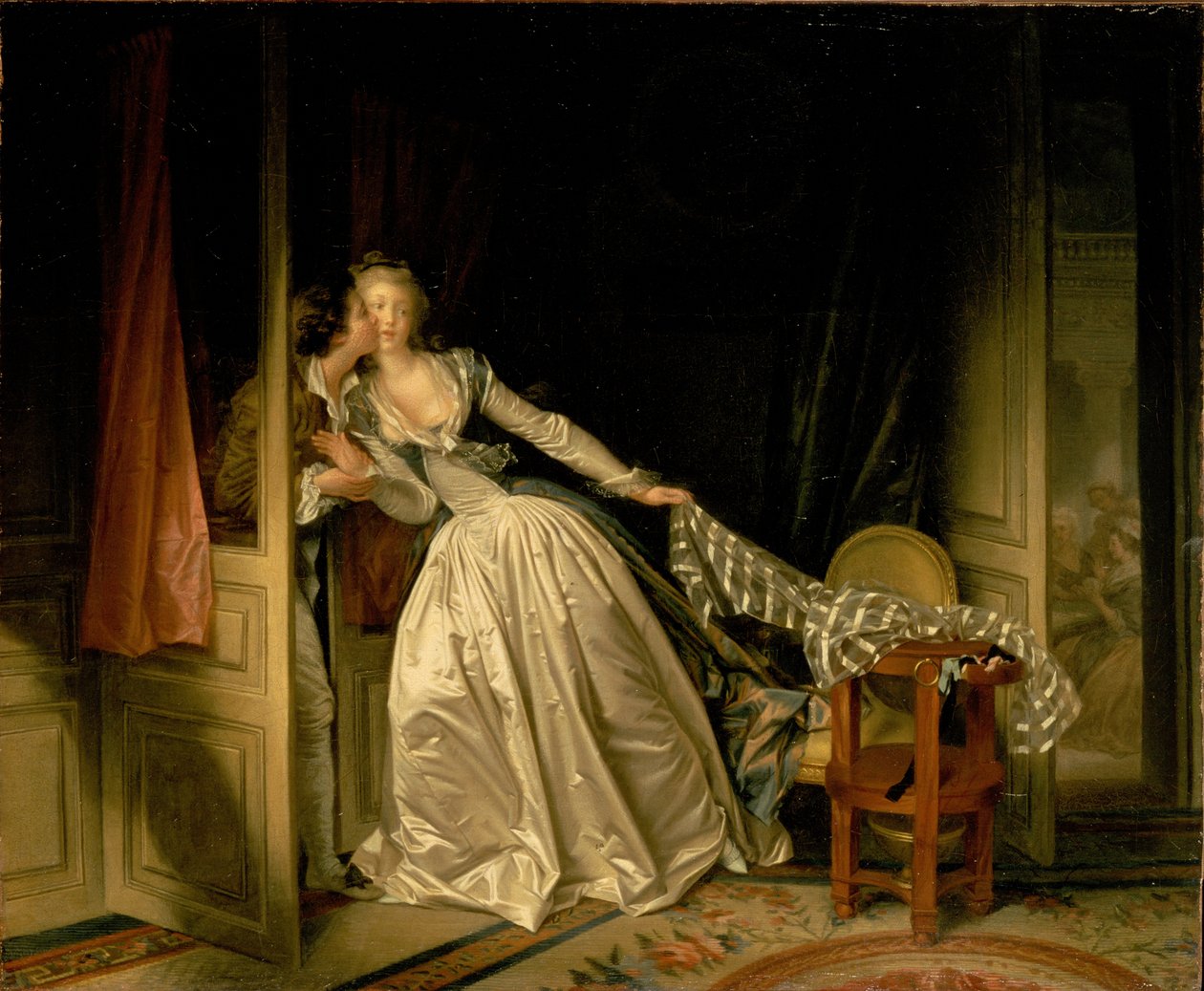Skradziony pocałunek autorstwa Jean Honore Fragonard