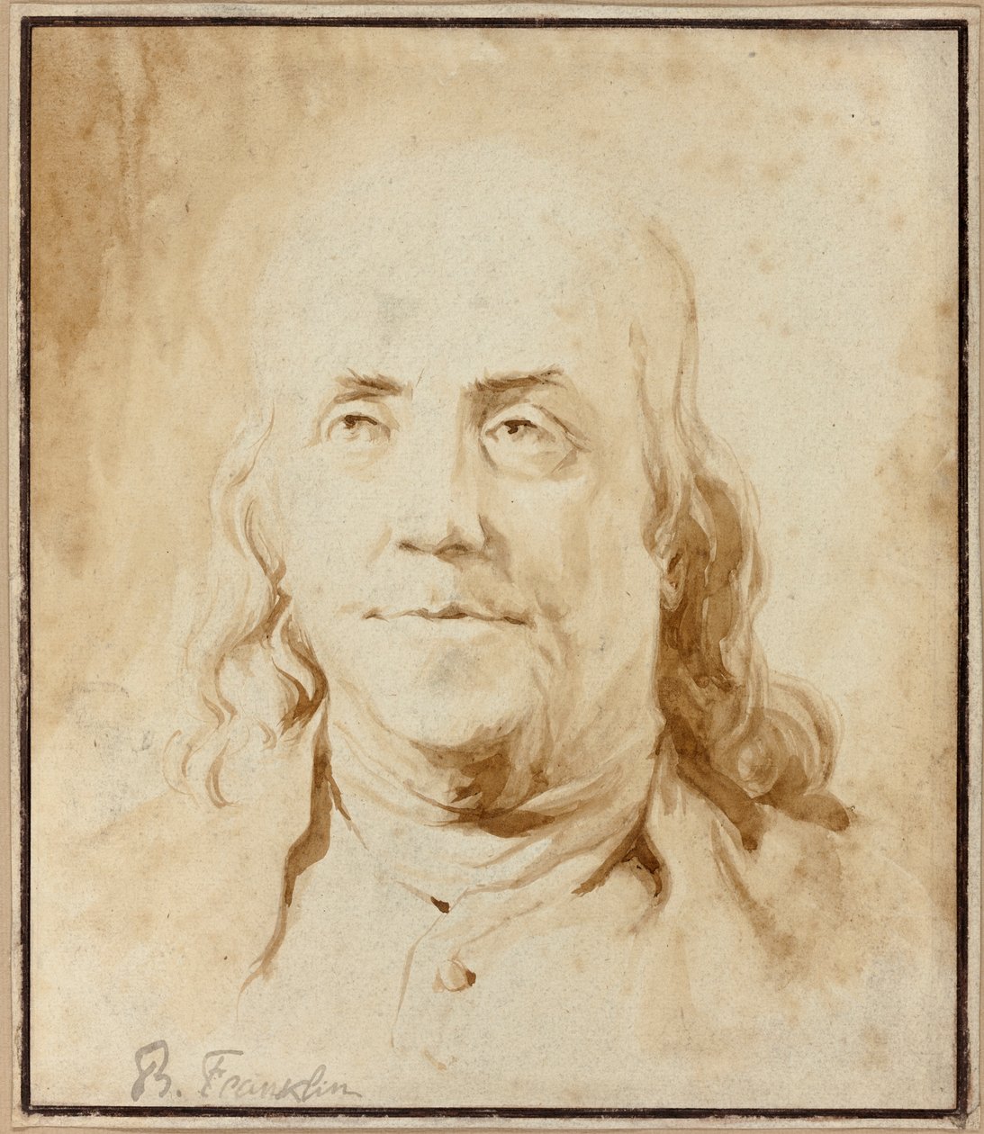 Benjamin Franklin autorstwa Jean-Honore Fragonard