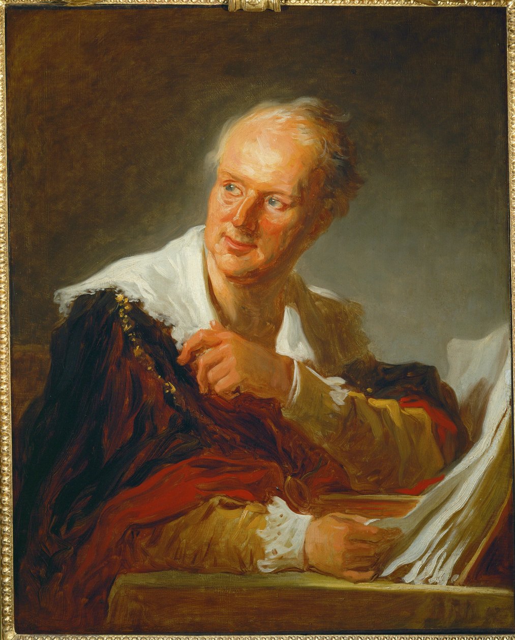 Denis Diderot, francuski pisarz, filozof, naukowiec i ... autorstwa Jean Honore Fragonard