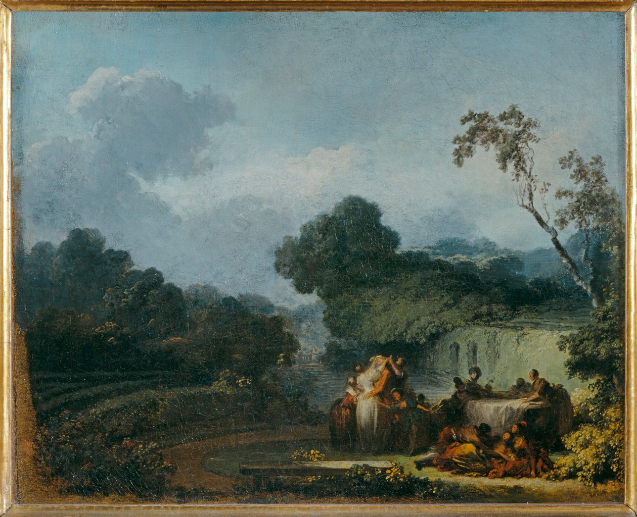 Le colin-maillard - Bufon dla niewidomych. Przed ... autorstwa Jean Honore Fragonard