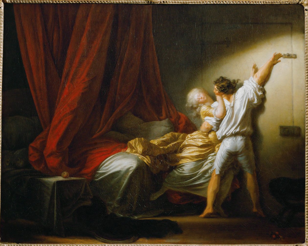 Le verrou - Piorun ok. 1777 ... autorstwa Jean Honore Fragonard
