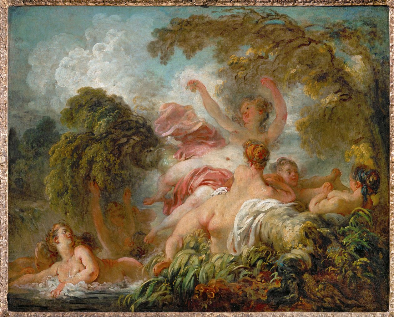 Les baigneuses. Kąpiący się ... autorstwa Jean Honore Fragonard