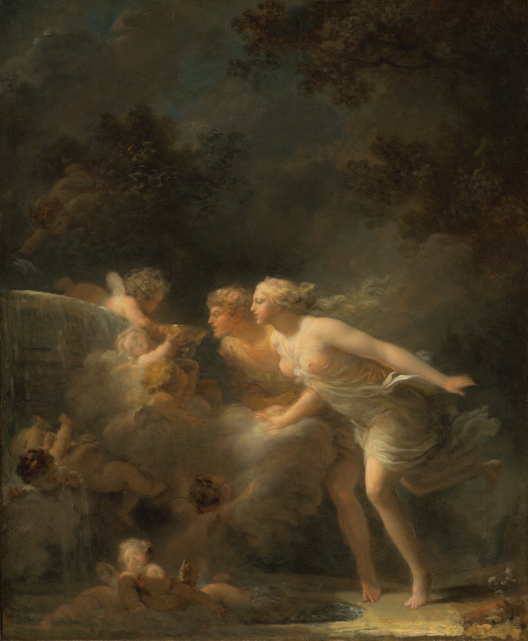 Fontanna miłości autorstwa Jean-Honore Fragonard