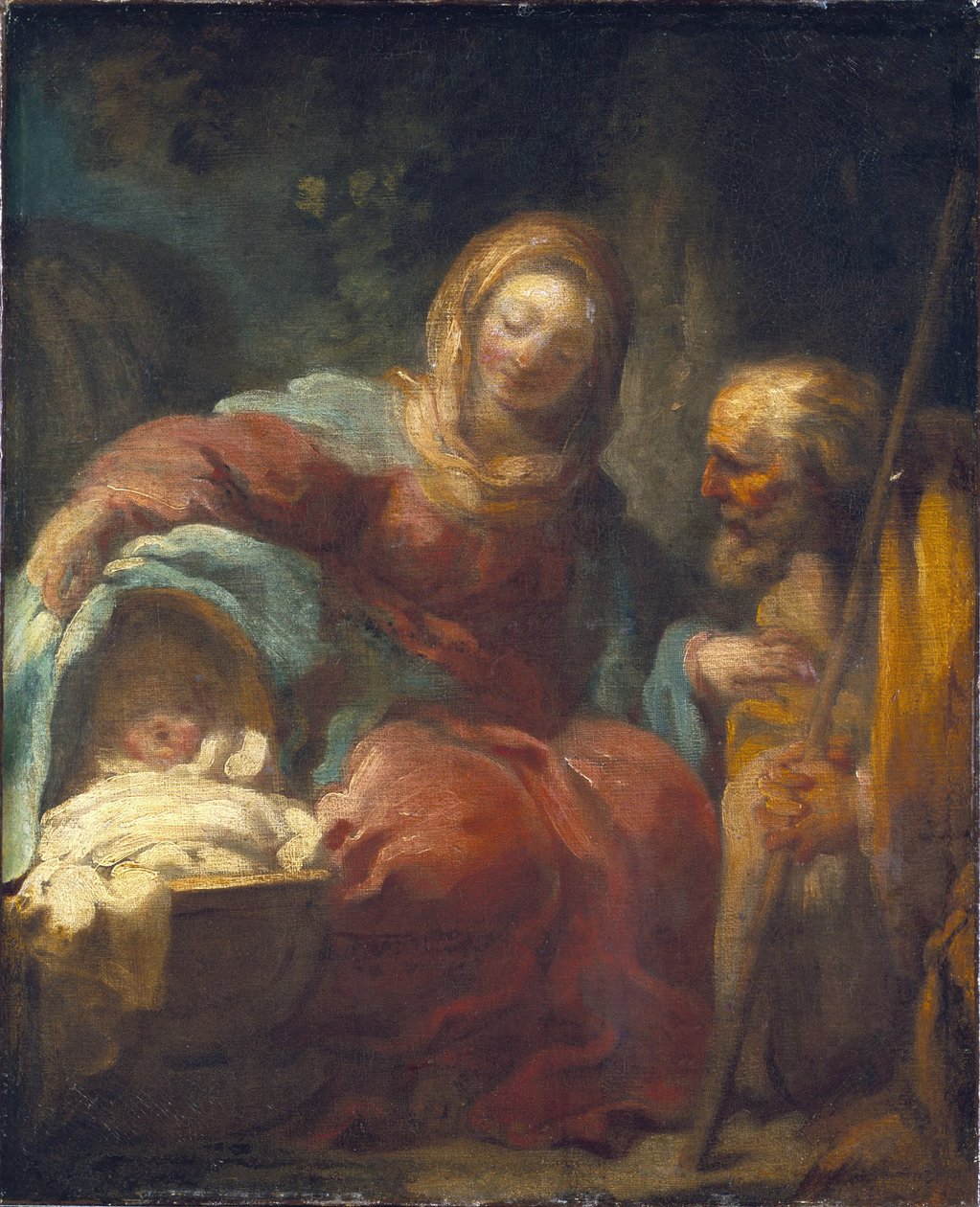 Die Rast auf der Flucht nach Ägypten autorstwa Jean-Honore Fragonard