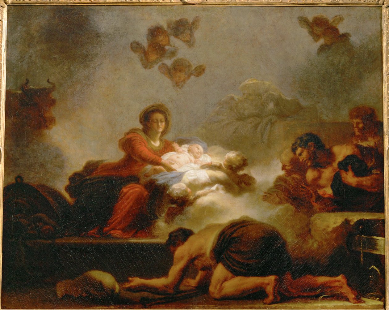 Adoracja pasterzy ... autorstwa Jean Honore Fragonard