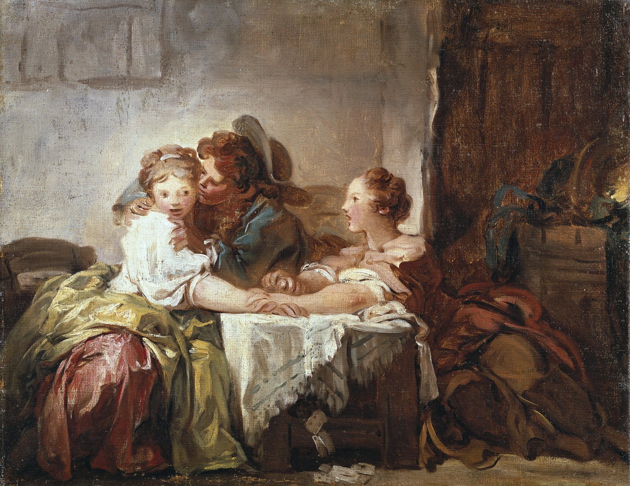Uchwycony pocałunek autorstwa Jean-Honore Fragonard