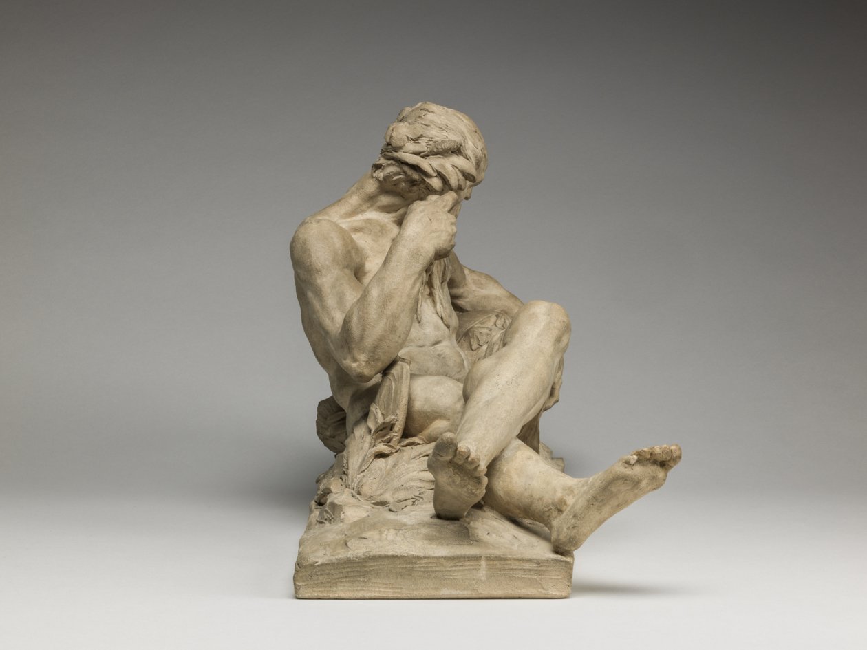Rzeka Bóg, 1755 (terakota) autorstwa Jean Jacques Caffieri