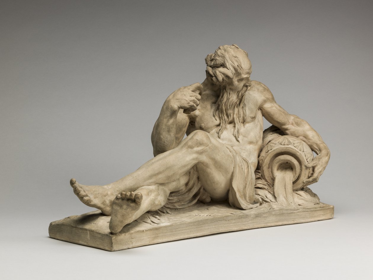 Rzeka Bóg, 1755 (terakota) autorstwa Jean Jacques Caffieri