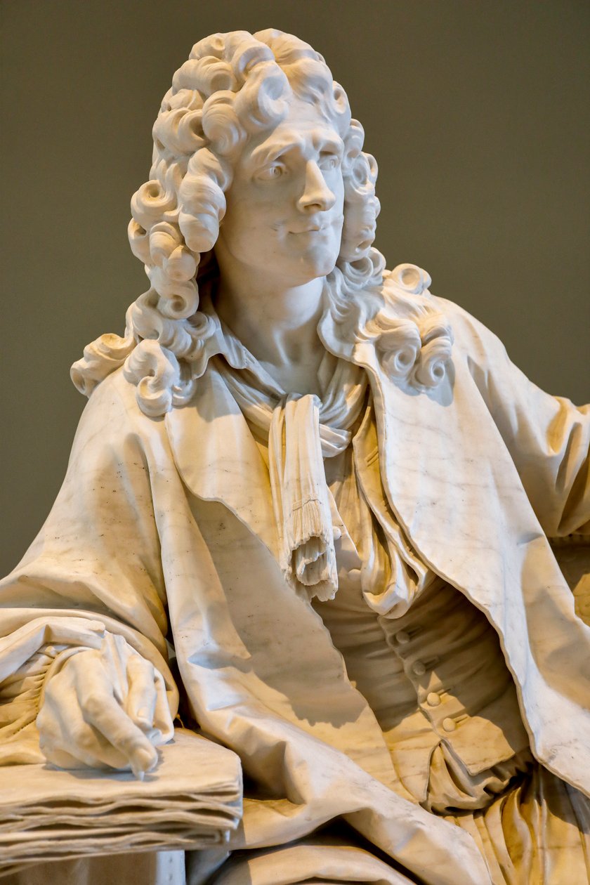 Jean Baptiste Poquelin znany jako Molier autorstwa Jean Jacques Caffieri