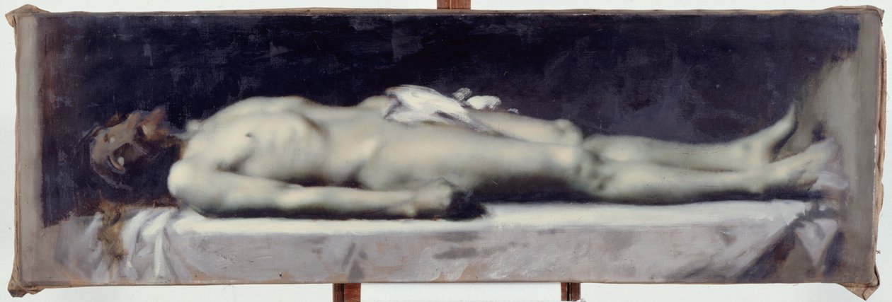 Chrystus u grobu, ok. 1899 (olej na płótnie) autorstwa Jean Jacques Henner