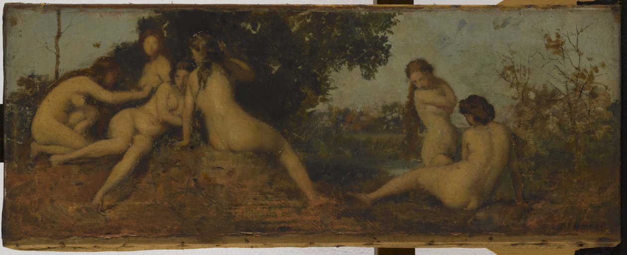 Naiady, między 1873 a 1877 (olej na płótnie) autorstwa Jean Jacques Henner