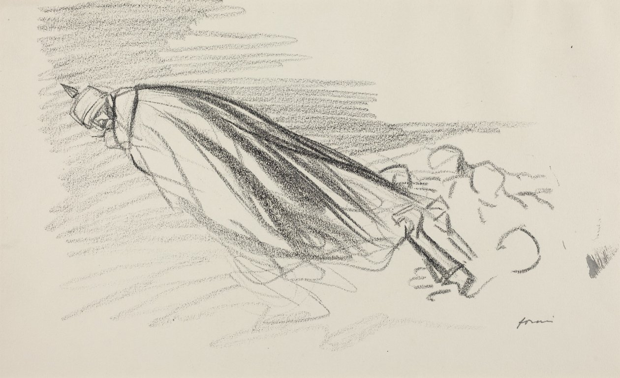 Te z pierwszej godziny. Sire! Gdzie jesteśmy ze świeżą i radosną wojną, ok. 1914-1919 (ołówek na papierze) autorstwa Jean-Louis & Caran D