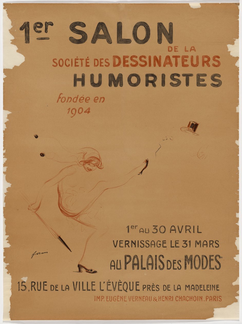 1er Salon des Humoristes, Palais des Modes autorstwa Jean-Louis Forain