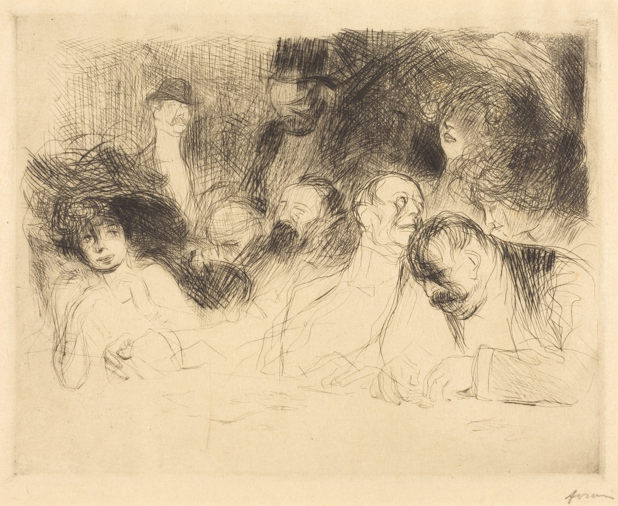 Przy stole do gry (pierwsza plansza) autorstwa Jean-Louis Forain