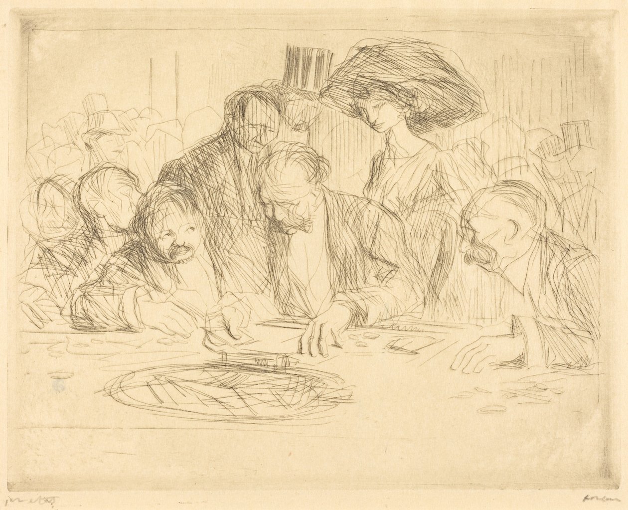 Przy stole do gry (2. plansza) (At the Gambling Table) (druga plansza) autorstwa Jean-Louis Forain