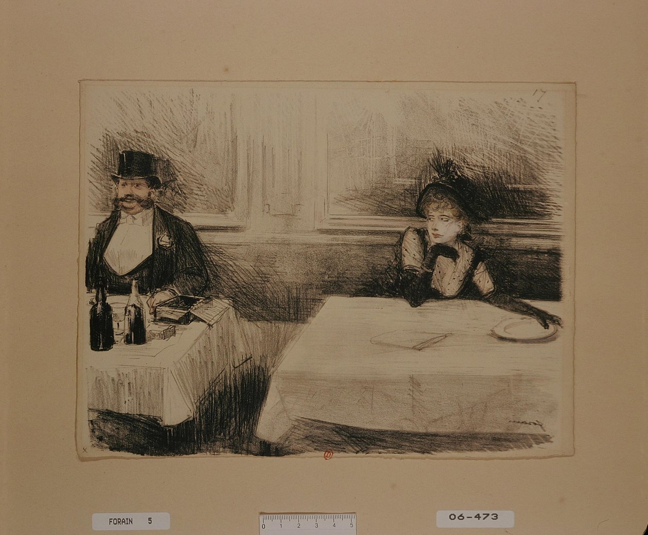 [W restauracji] autorstwa Jean-Louis Forain