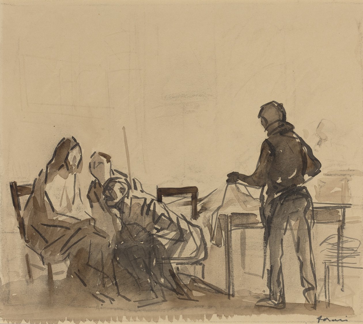 Przed ucztą w Emaus autorstwa Jean-Louis Forain