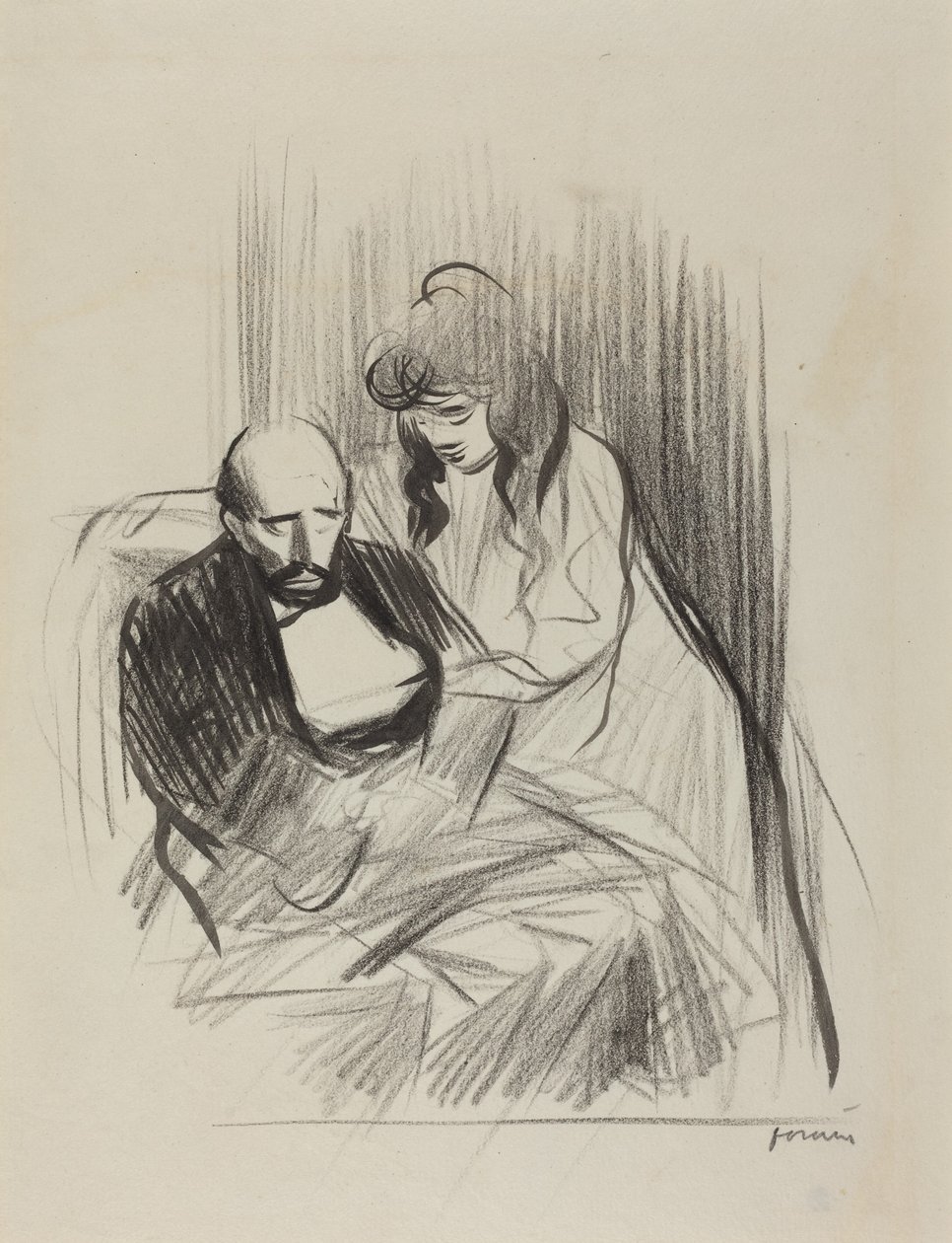 Pociecha autorstwa Jean-Louis Forain