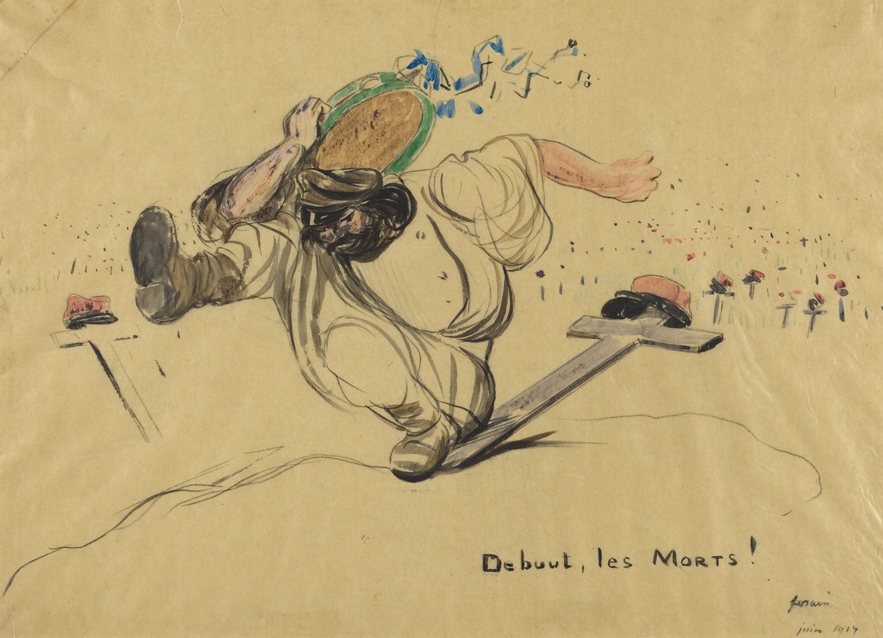 Powstańcie, zmarli! autorstwa Jean-Louis Forain