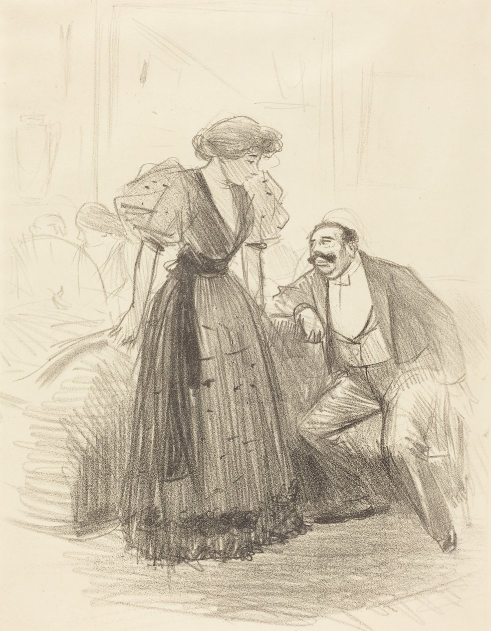 Na wieczornym przyjęciu autorstwa Jean-Louis Forain