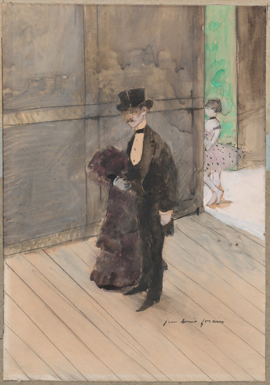 Za kulisami autorstwa Jean-Louis Forain