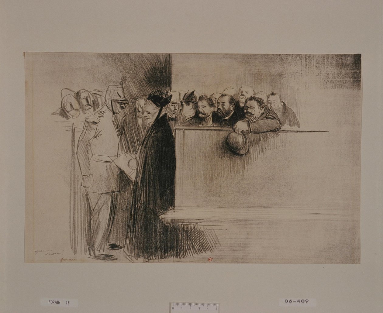 „Audiencja” (trzecia plansza) autorstwa Jean-Louis Forain