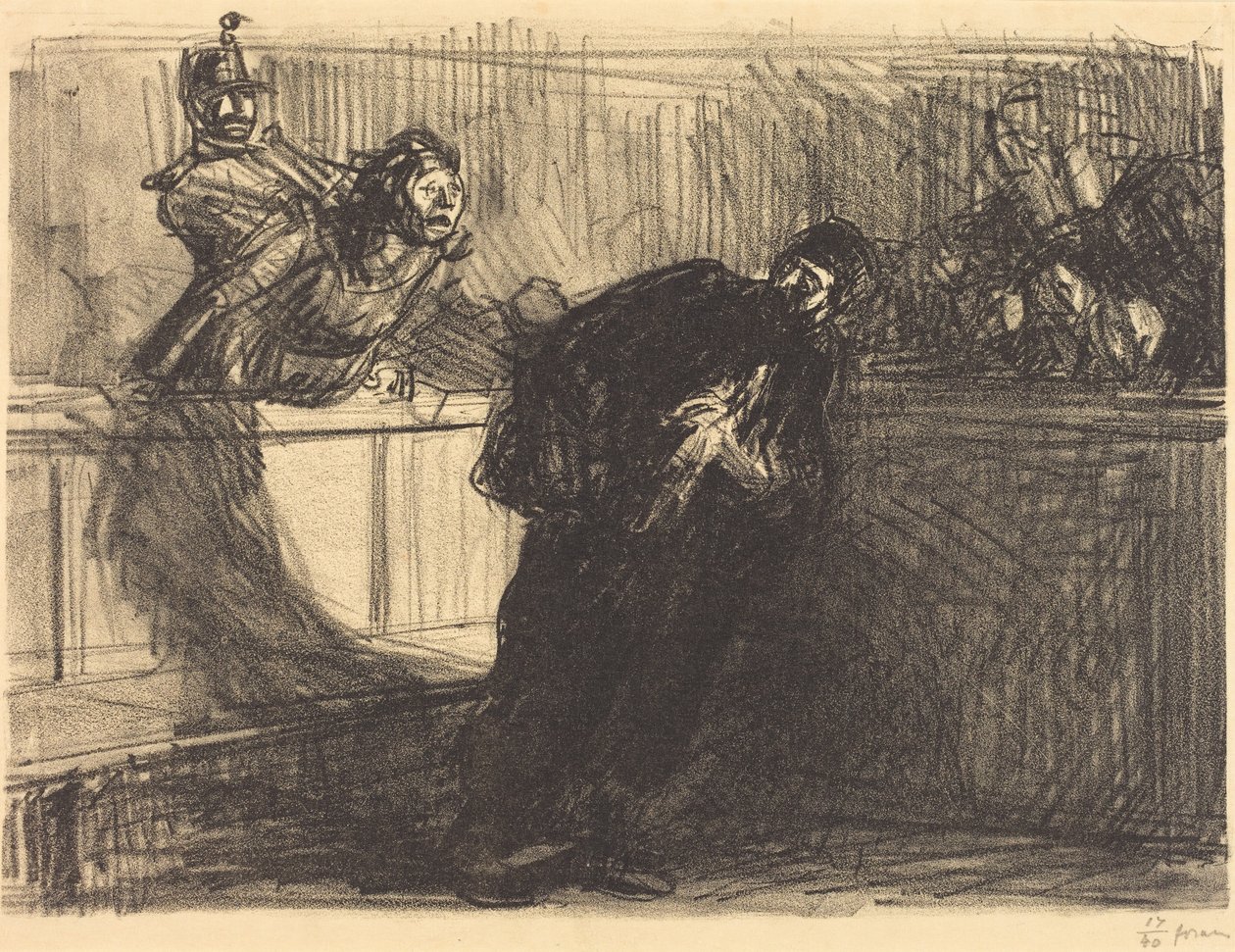 Znieważony adwokat autorstwa Jean-Louis Forain