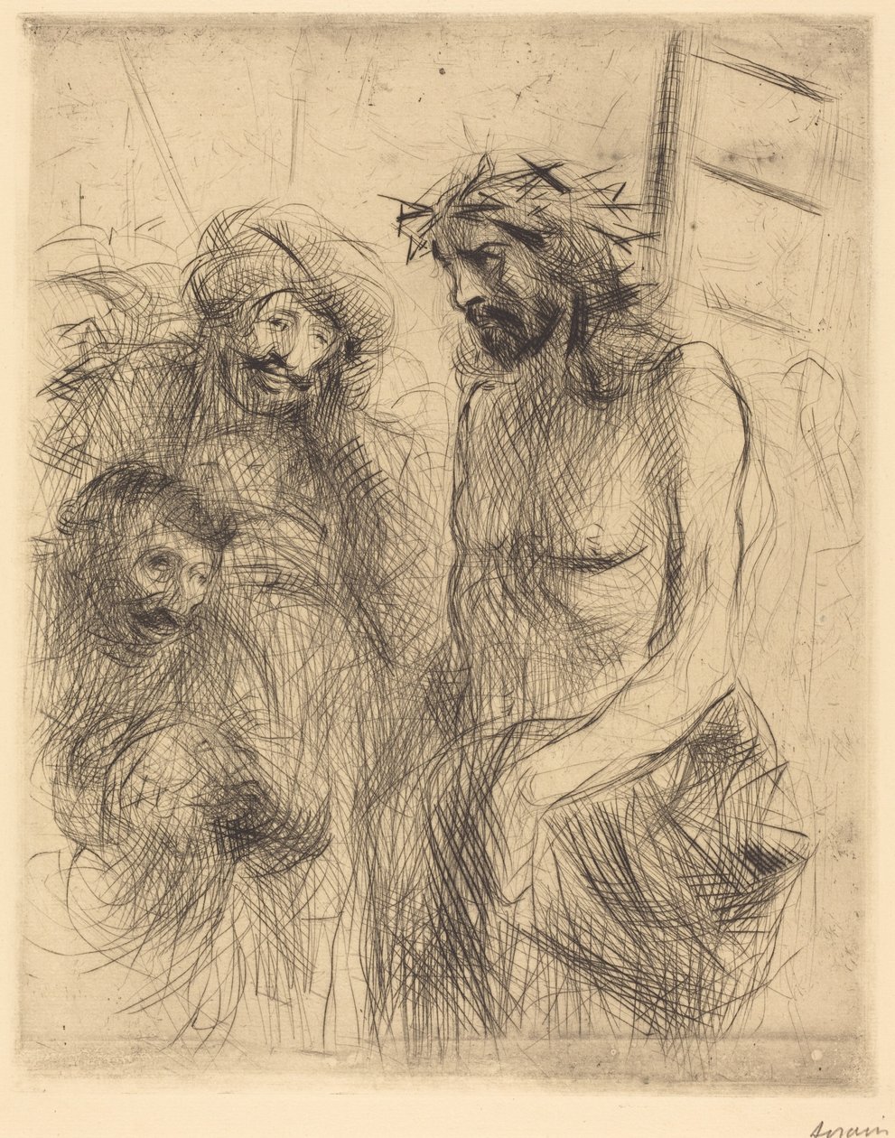 Chrystus znieważony (Wyszydzenie Chrystusa) autorstwa Jean-Louis Forain