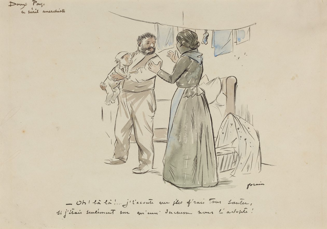 Anarchistyczne zagrożenie autorstwa Jean-Louis Forain