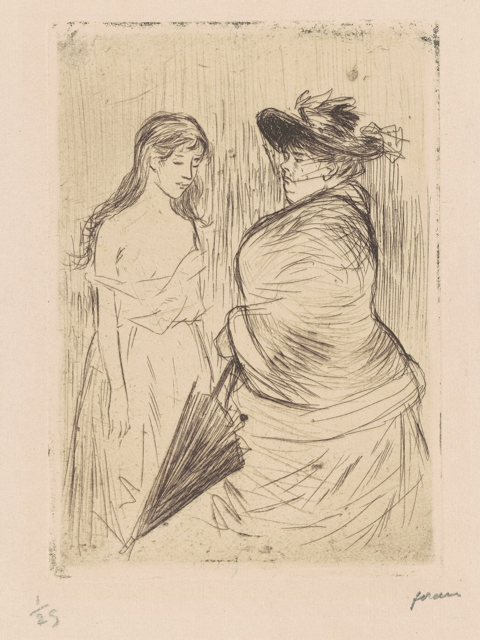 Handel białymi kobietami autorstwa Jean-Louis Forain