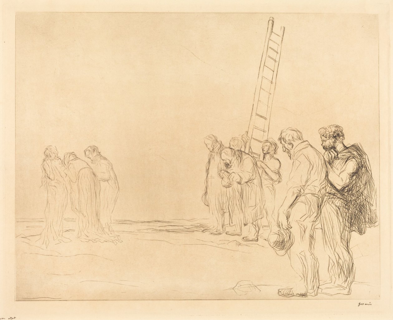 Kalwaria (druga plansza) autorstwa Jean-Louis Forain